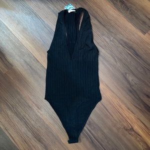 Free people Hot In Halters Thong Bodysuit